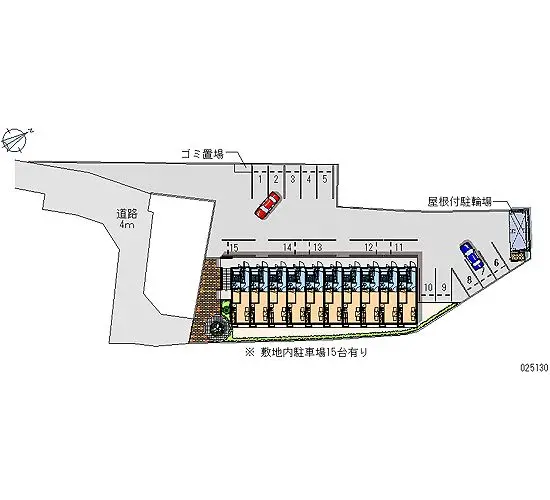 ★手数料０円★高岡市戸出町１丁目　月極駐車場（LP）